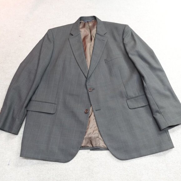 Brooks Brothers Blazer 50L Brown Wool Madison Glen Plaid